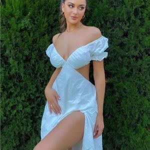 Alamour The Label Caelia White Maxi Dress Size XS Worn Once